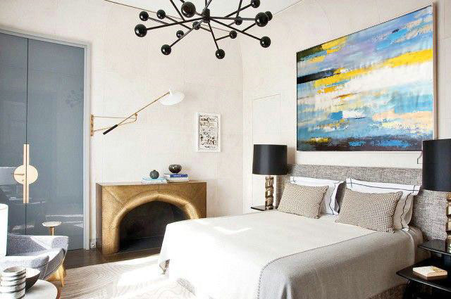 Large Abstract Art,Horizontal Abstract Landscape Art,Extra Large Wall Art,White,Yellow,Blue,Purple,Black.etc